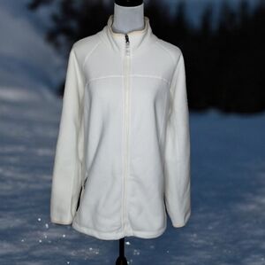 Lands' End Women's Polartec Ivory Fleece Jacket Size 24W to 26W